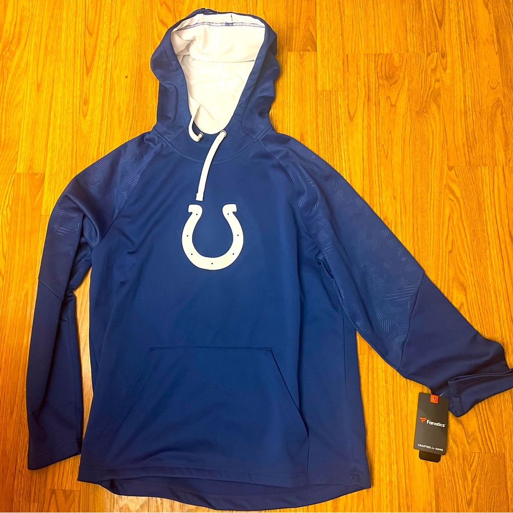 NWT Indianapolis Colts Hooded Sweatshirt (Large)